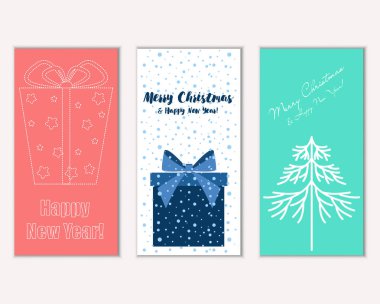 Mutlu Noeller ve mutlu yeni yıl tebrik kartları   