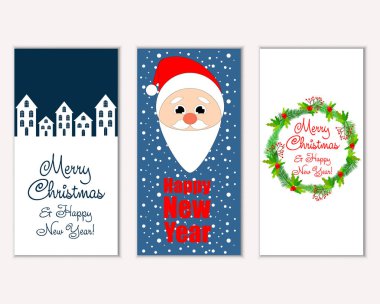 Mutlu Noeller ve mutlu yeni yıl tebrik kartları  