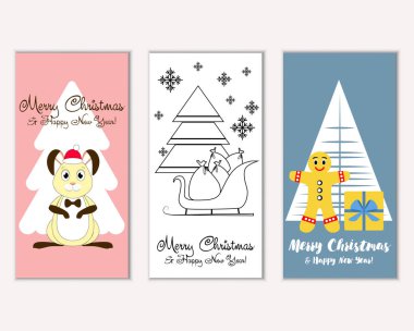 Mutlu Noeller ve mutlu yeni yıl tebrik kartları   