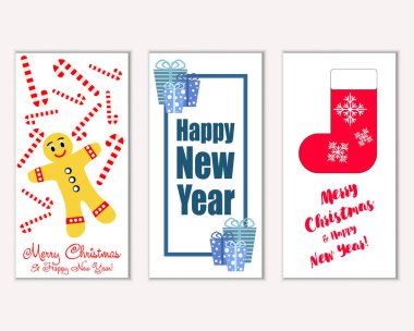 Mutlu Noeller ve mutlu yeni yıl tebrik kartları   