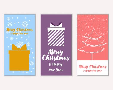 Mutlu Noeller ve mutlu yeni yıl tebrik kartları  