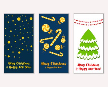 Mutlu Noeller ve mutlu yeni yıl tebrik kartları   
