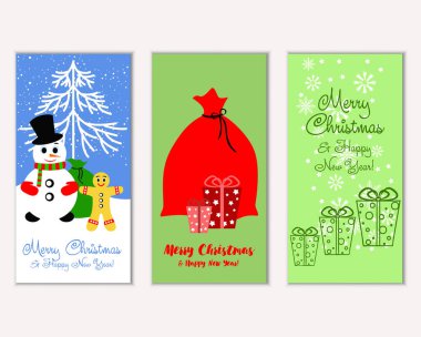 Mutlu Noeller ve mutlu yeni yıl tebrik kartları   