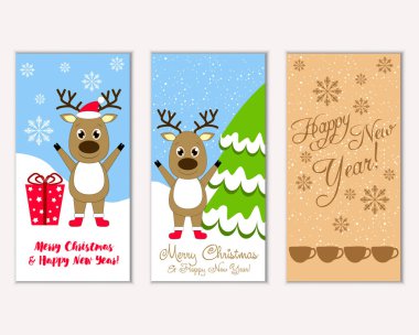 Mutlu Noeller ve mutlu yeni yıl tebrik kartları   