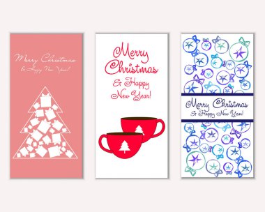 Mutlu Noeller ve mutlu yeni yıl tebrik kartları   