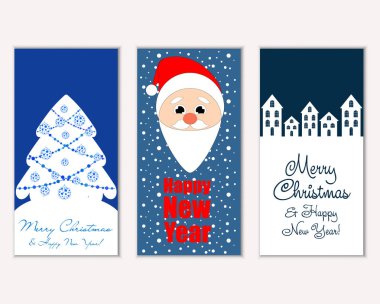 Mutlu Noeller ve mutlu yeni yıl tebrik kartları  