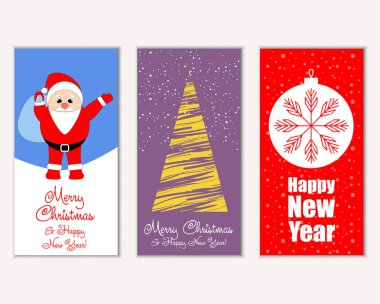 Mutlu Noeller ve mutlu yeni yıl tebrik kartları   