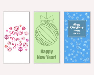 Mutlu Noeller ve mutlu yeni yıl tebrik kartları   