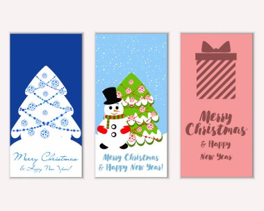 Mutlu Noeller ve mutlu yeni yıl tebrik kartları  