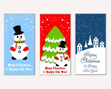 Mutlu Noeller ve mutlu yeni yıl tebrik kartları  