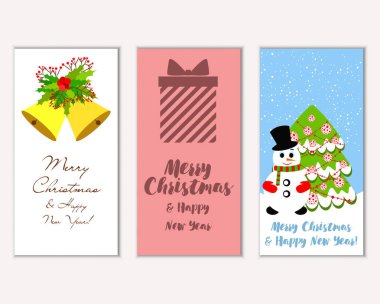 Mutlu Noeller ve mutlu yeni yıl tebrik kartları  