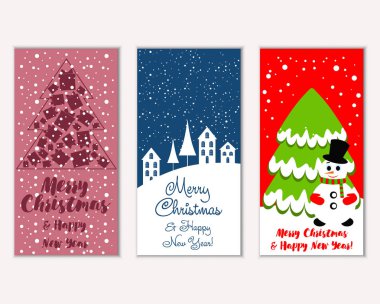 Mutlu Noeller ve mutlu yeni yıl tebrik kartları  