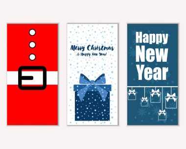 Mutlu Noeller ve mutlu yeni yıl tebrik kartları   