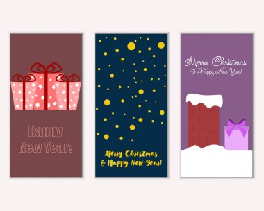 Mutlu Noeller ve mutlu yeni yıl tebrik kartları   