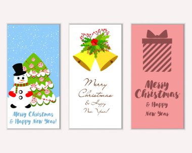 Mutlu Noeller ve mutlu yeni yıl tebrik kartları  