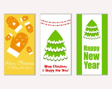 Mutlu Noeller ve mutlu yeni yıl tebrik kartları   