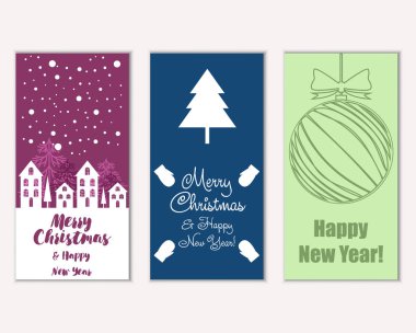 Mutlu Noeller ve mutlu yeni yıl tebrik kartları   