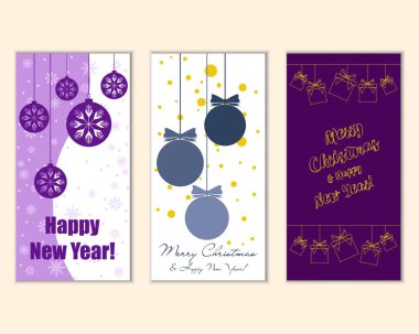 Mutlu Noeller ve mutlu yeni yıl tebrik kartları  