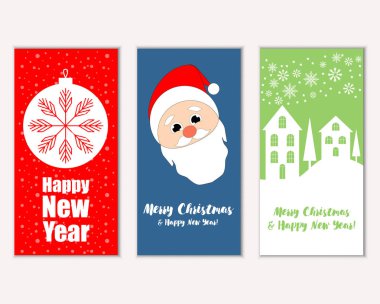 Mutlu Noeller ve mutlu yeni yıl tebrik kartları    