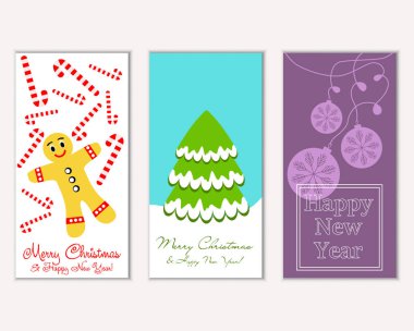 Mutlu Noeller ve mutlu yeni yıl tebrik kartları   