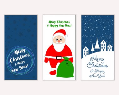 Mutlu Noeller ve mutlu yeni yıl tebrik kartları  