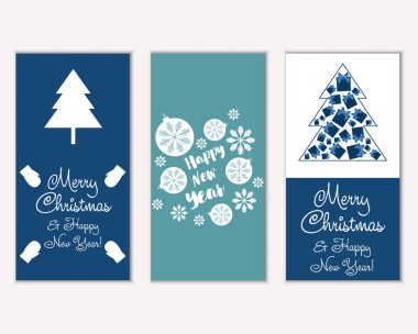 Mutlu Noeller ve mutlu yeni yıl tebrik kartları   