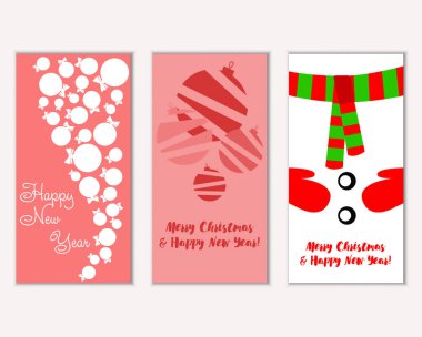 Mutlu Noeller ve mutlu yeni yıl tebrik kartları   