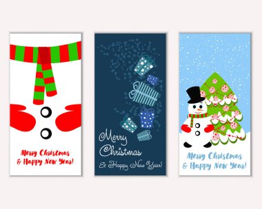 Mutlu Noeller ve mutlu yeni yıl tebrik kartları  