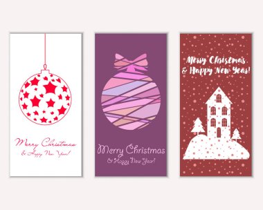 Mutlu Noeller ve mutlu yeni yıl tebrik kartları    