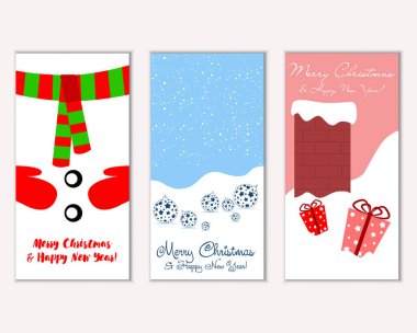 Mutlu Noeller ve mutlu yeni yıl tebrik kartları  