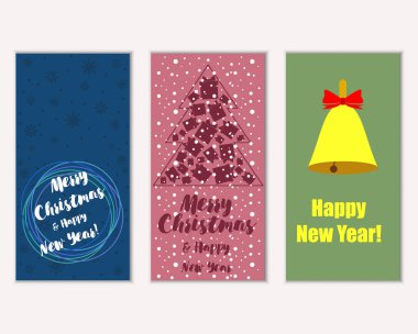Mutlu Noeller ve mutlu yeni yıl tebrik kartları  