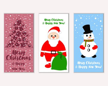 Mutlu Noeller ve mutlu yeni yıl tebrik kartları  