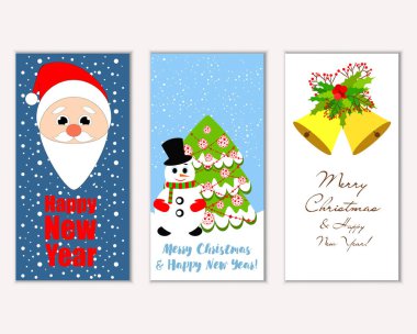 Mutlu Noeller ve mutlu yeni yıl tebrik kartları  