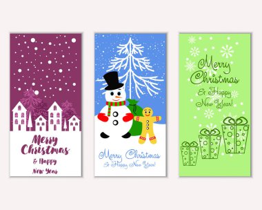 Mutlu Noeller ve mutlu yeni yıl tebrik kartları   