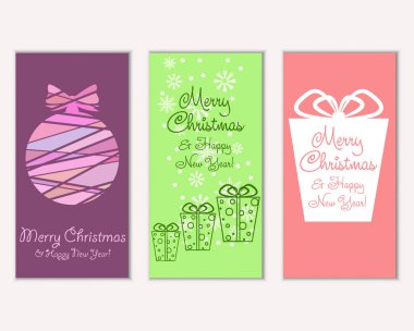 Mutlu Noeller ve mutlu yeni yıl tebrik kartları   