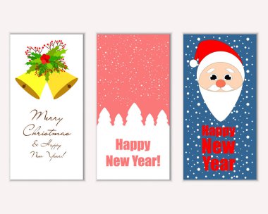 Mutlu Noeller ve mutlu yeni yıl tebrik kartları  