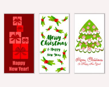 Mutlu Noeller ve mutlu yeni yıl tebrik kartları  