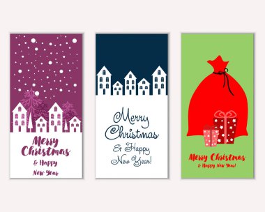 Mutlu Noeller ve mutlu yeni yıl tebrik kartları   