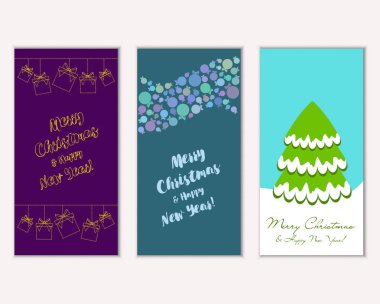 Mutlu Noeller ve mutlu yeni yıl tebrik kartları   