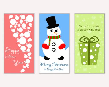 Mutlu Noeller ve mutlu yeni yıl tebrik kartları   