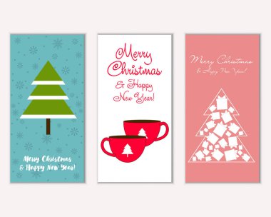 Mutlu Noeller ve mutlu yeni yıl tebrik kartları   