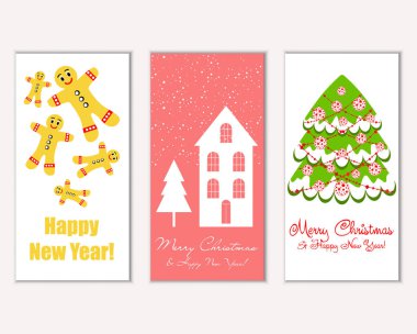 Mutlu Noeller ve mutlu yeni yıl tebrik kartları   