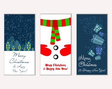 Mutlu Noeller ve mutlu yeni yıl tebrik kartları  