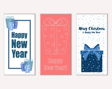 Mutlu Noeller ve mutlu yeni yıl tebrik kartları   