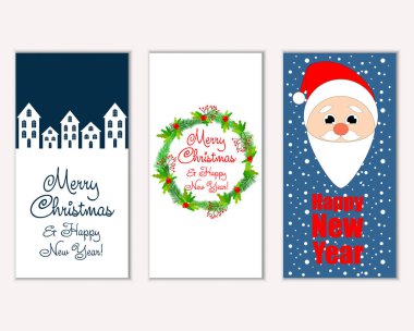 Mutlu Noeller ve mutlu yeni yıl tebrik kartları  