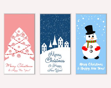 Mutlu Noeller ve mutlu yeni yıl tebrik kartları   