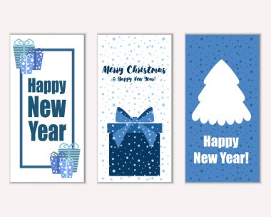 Mutlu Noeller ve mutlu yeni yıl tebrik kartları   