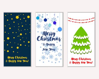 Mutlu Noeller ve mutlu yeni yıl tebrik kartları   