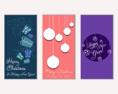 Mutlu Noeller ve mutlu yeni yıl tebrik kartları  