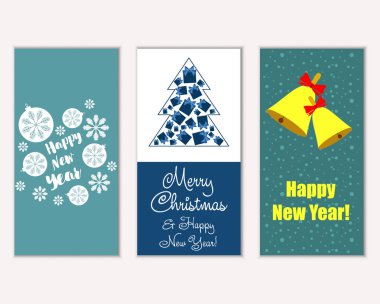Mutlu Noeller ve mutlu yeni yıl tebrik kartları   